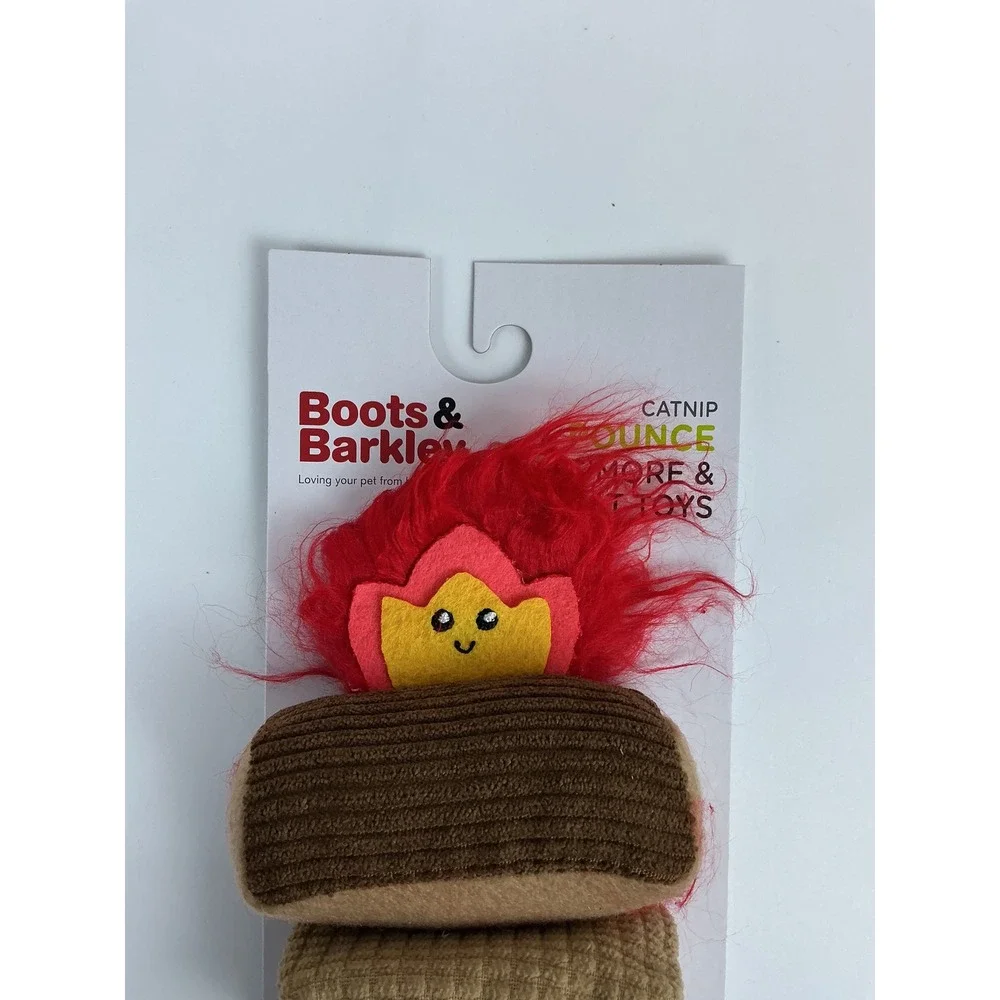 2 Boots Barkley Catnip S SMore Fire‎ Cat Toys Set Of Two All Day Play